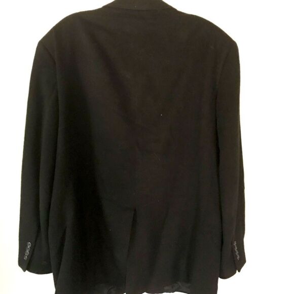 Taylor’s Row Pure Camel Hair Black Sports Coat 42R - Picture 3 of 3